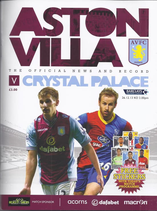 Aston Villa FC v Crystal Palace FC